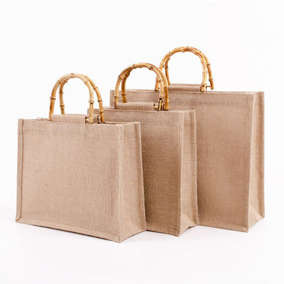 Giá tốt. Túi jute tự nhiên làm bằng tay Tote Eco Friendly Hessian Shopping Bag trực tuyến