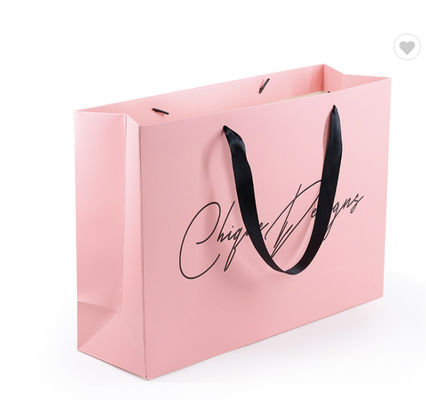 Good price Recycled Glossy Paper Merchandise Bags For Gift Shopping With Personalised Logo online