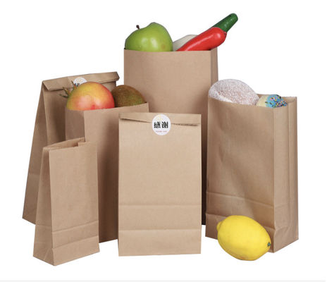 Harga yang bagus ISO9001 Food Grade Greaseproof Paper Bag Packaging untuk roti sandwich Brown Putih daring