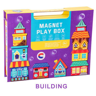 Un buen precio. Preescolar Magnético Jigsaw Puzzle Magnetic Play Box Bloques de construcción en línea