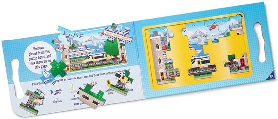 Bon prix Carry Magnétique Puzzle Voyage Jouet Véhicule 15 Pièce Vert en ligne