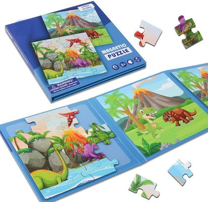 Un buen precio. Dinosaurio Puzzles magnéticos de madera para niños pequeños 3 5 6 años de edad 2 - 20 piezas en línea